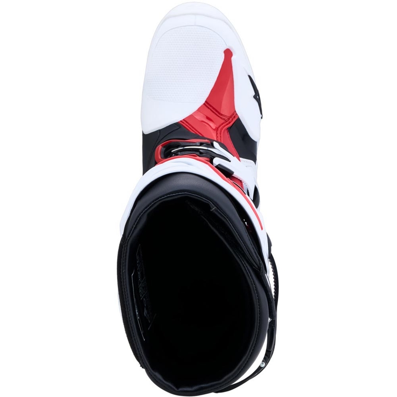 Motokros škornji Alpinestars TECH 10 belo-črno-rdeči