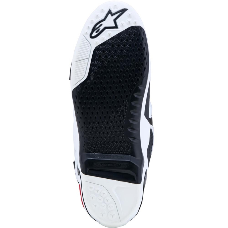 Motokros škornji Alpinestars TECH 10 belo-črno-rdeči