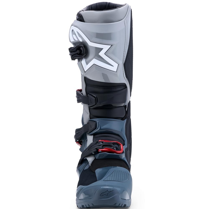 Moto škornji Alpinestars TECH 7 Enduro Drystar temno sivi-svetlo sivi-rdeči