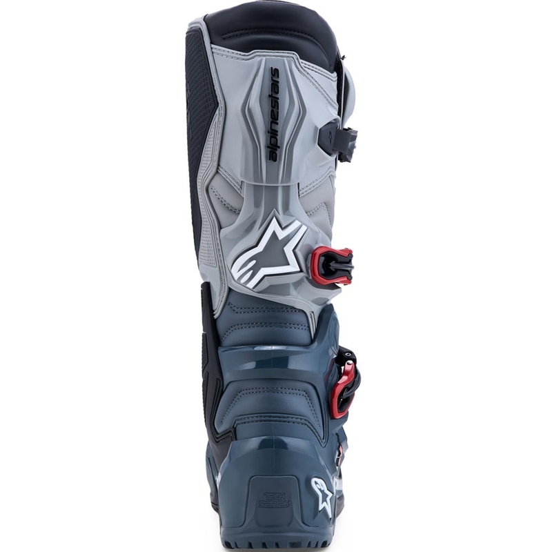 Moto škornji Alpinestars TECH 7 Enduro Drystar temno sivi-svetlo sivi-rdeči