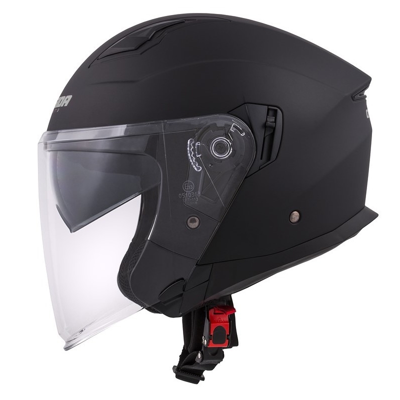Cassida Jet Tech Open motoristična čelada Black Matte