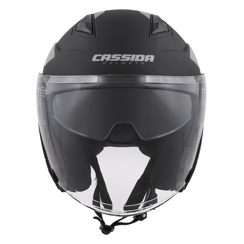 Cassida Jet Tech Corso Open motoristična čelada črna in siva