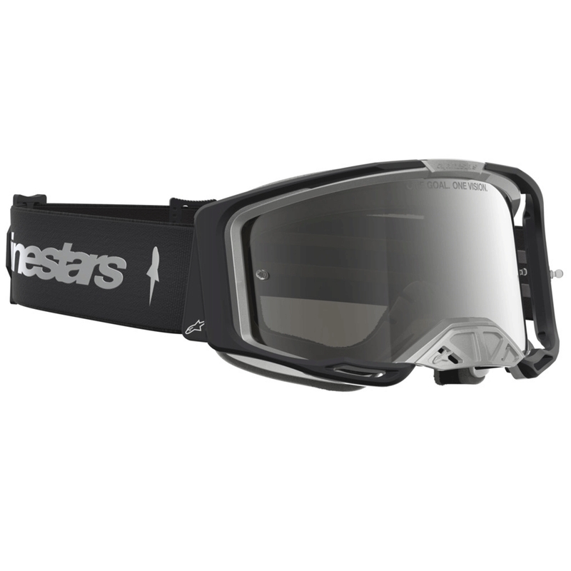 Motokros očala Alpinestars Vision 8 Amber črno-srebrna
