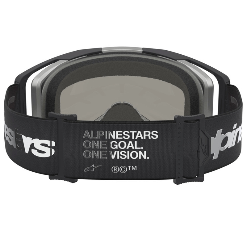 Motokros očala Alpinestars Vision 8 Amber črno-srebrna