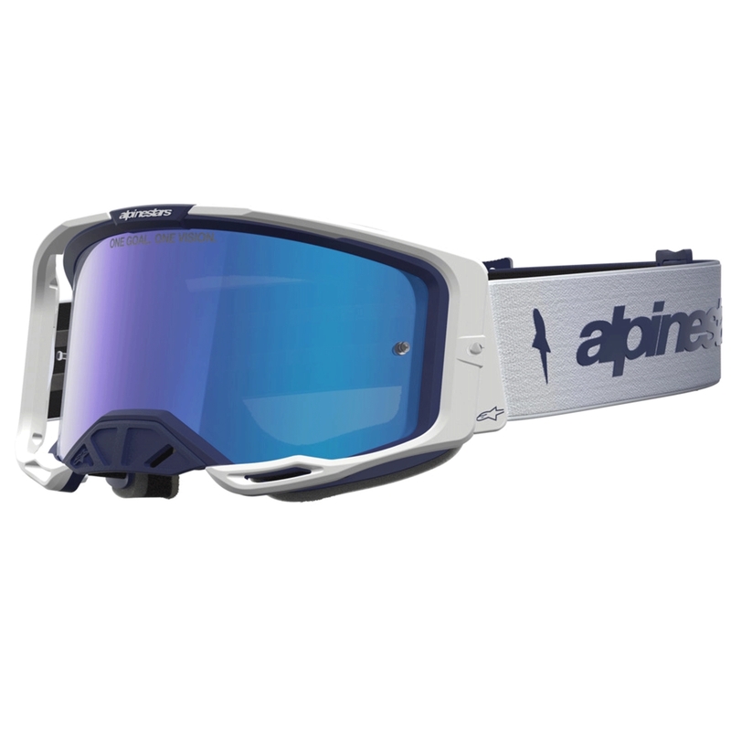Motokros očala Alpinestars Vision 8 Amber modro-bela