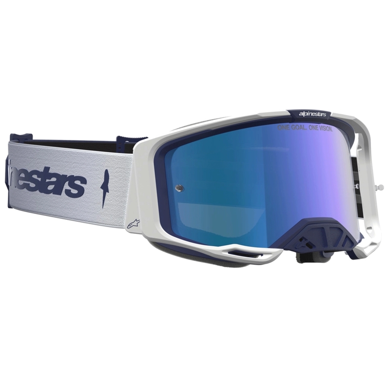 Motokros očala Alpinestars Vision 8 Amber modro-bela