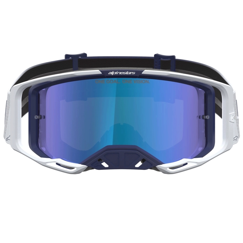 Motokros očala Alpinestars Vision 8 Amber modro-bela