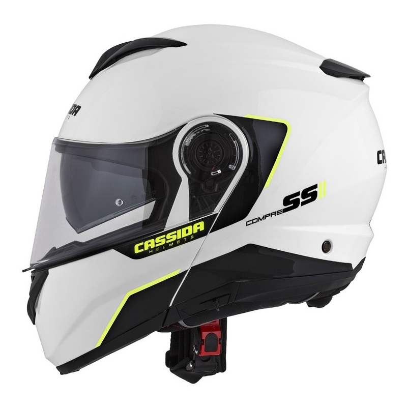 Cassida Compress 2.0 Refraction belo-črno-fluo rumena motoristična čelada