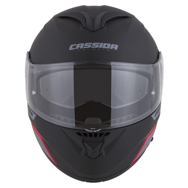 Cassida Compress 2.0 Refraction črno-sivo-rdeča motoristična čelada