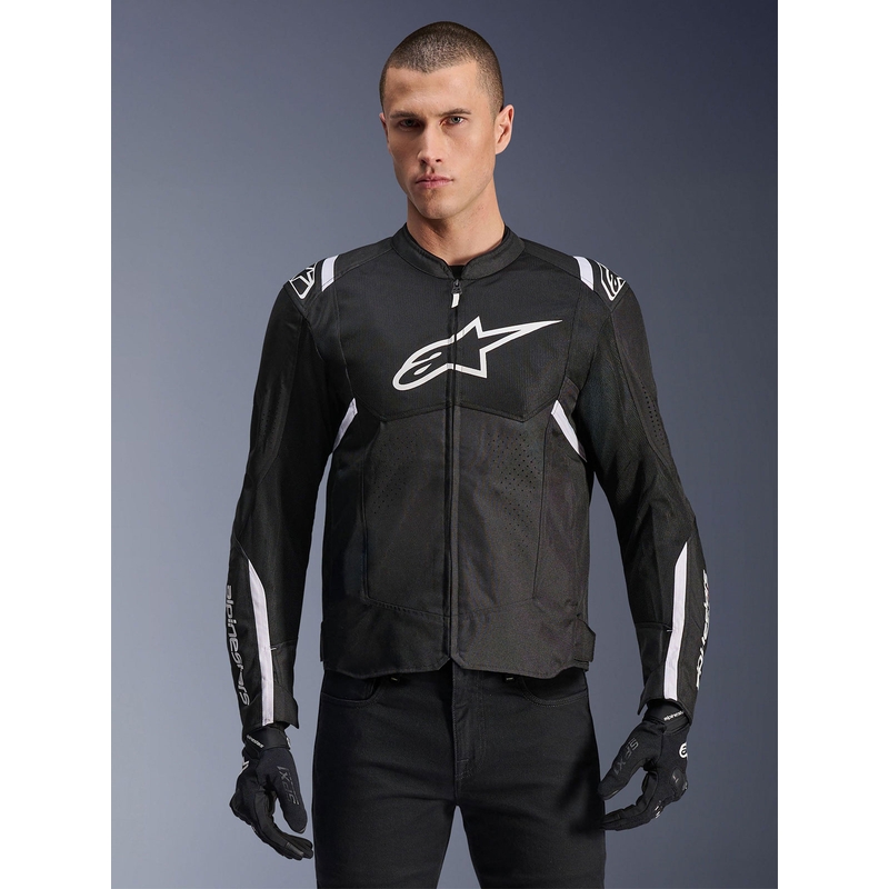 Alpinestars T-SPS Air V2 motoristična jakna črno-bela