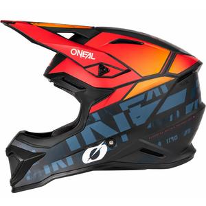 Motokros čelada O'Neal 1SRS Voltixx mat črno-oranžna