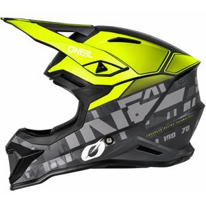 Motokros čelada O'Neal 1SRS Voltixx mat črno-fluo rumena