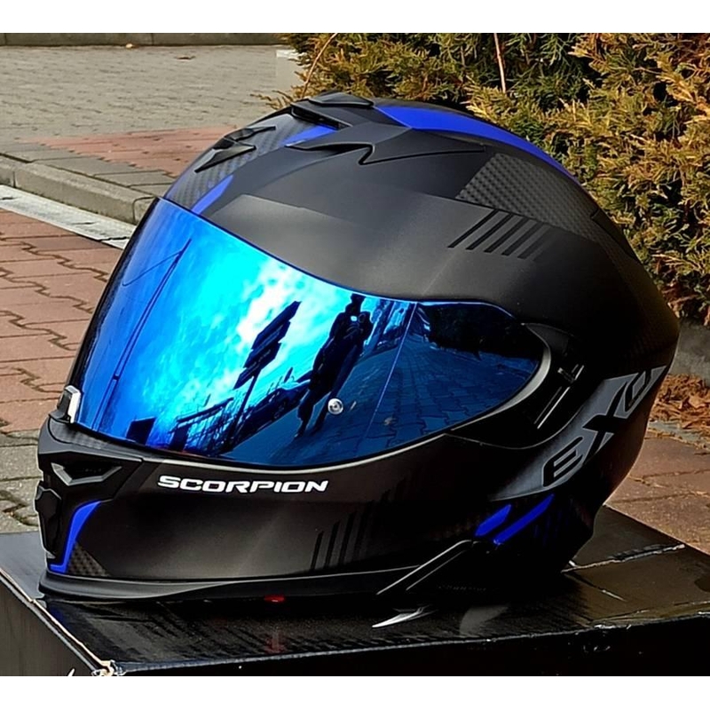 Modri iridijev vizir Scorpion EXO-1400/R1/520 AIR/391 Maxvision KDF16-1