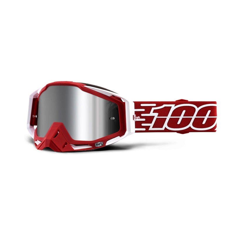 Motokros očala 100% RACECRAFT PLUS Gustavia (srebrna zrcalna pleksi stekla)