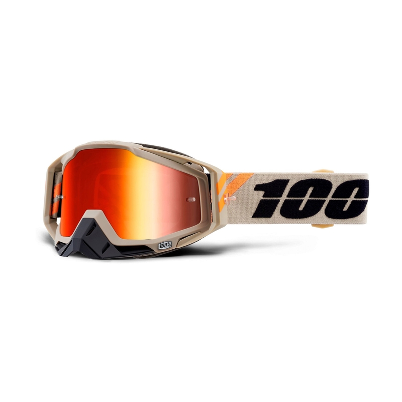 Motokros očala 100% RACECRAFT Poliet (rdeča zrcalna pleksi stekla)