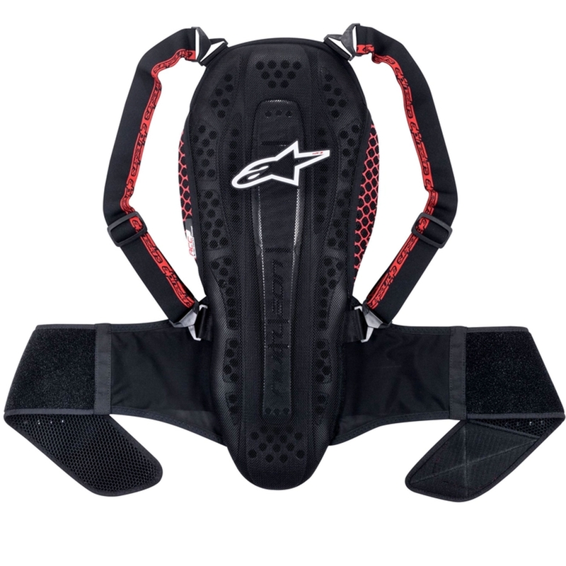 Alpinestars Nucleon KR-2 črno-rdeča zaščita hrbtenice