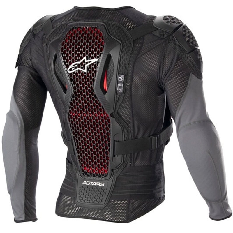 Alpinestars Bionic Plus 2 črno-sivo-rdeča zaščita telesa