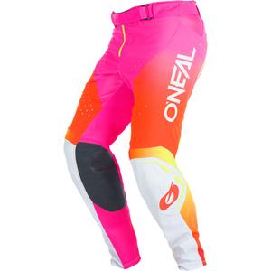 O'Neal Prodigy Five Six motokros hlače belo-neonske barve