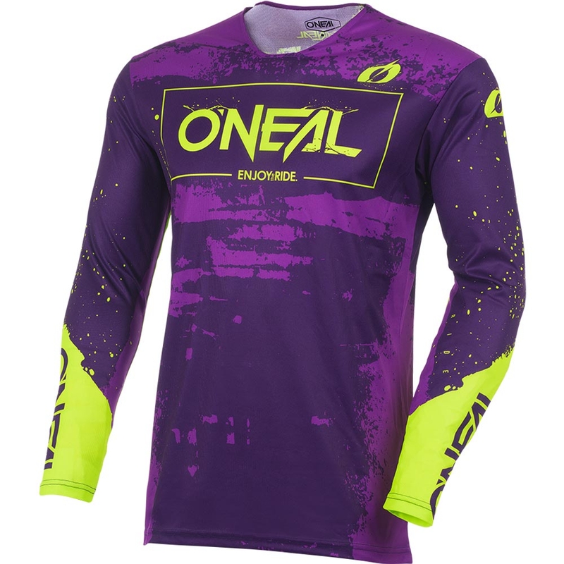 Motokros dres O'Neal Mayhem Paint vijolično-neonsko rumen