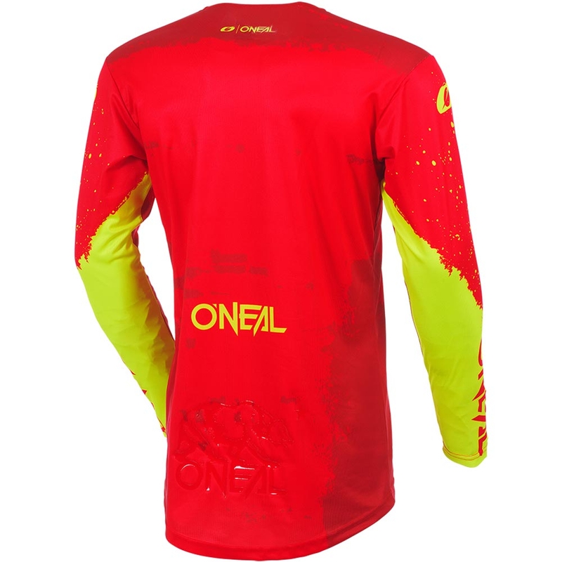 O'Neal Mayhem Paint rdeče-neonsko rumen motokros dres