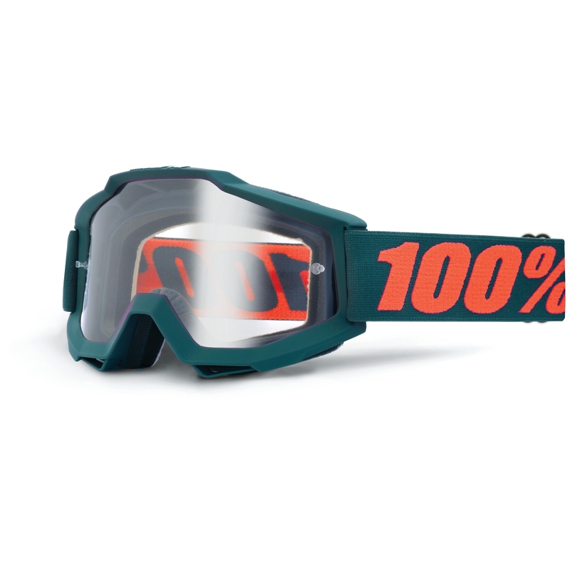 Motokros očala 100% Accuri OTG Gunmetal (prozoren pleksi)