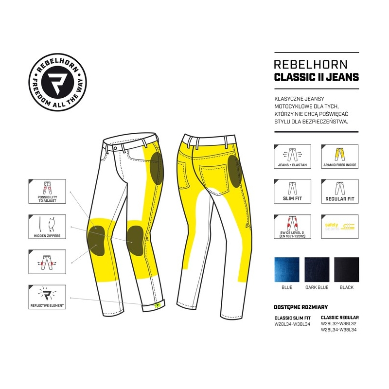 Rebelhorn Classic II Blue Motorcycle Jeans razprodaja