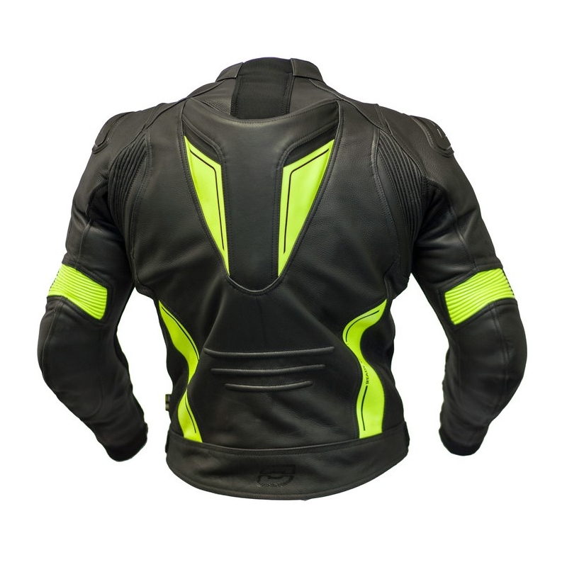 Motoristična jakna Ozone Volt black-fluo yellow