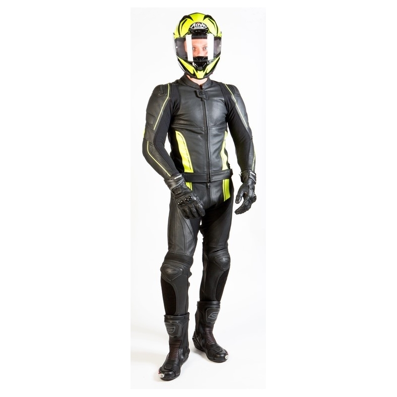 Motoristična jakna Ozone Volt black-fluo yellow