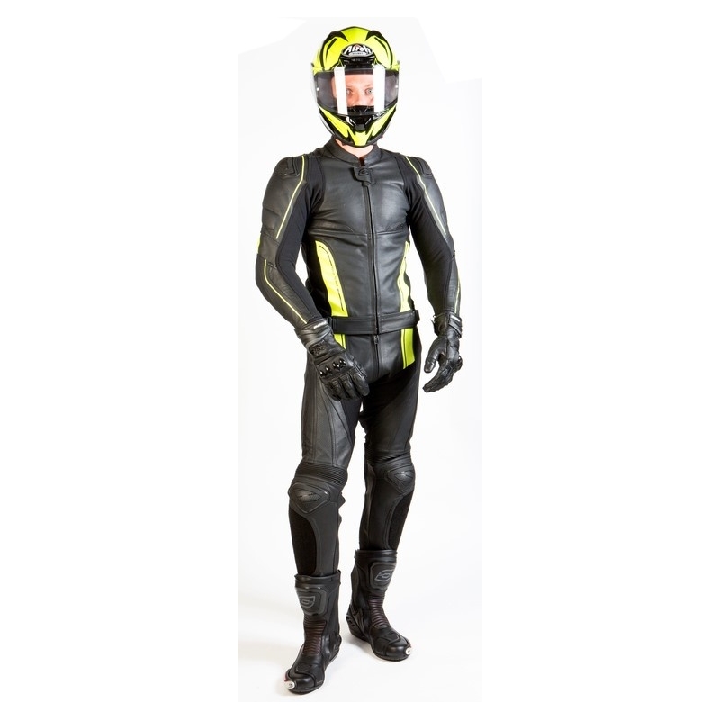 Ozone Volt Black-Fluo Yellow Motoristične hlače razprodaja