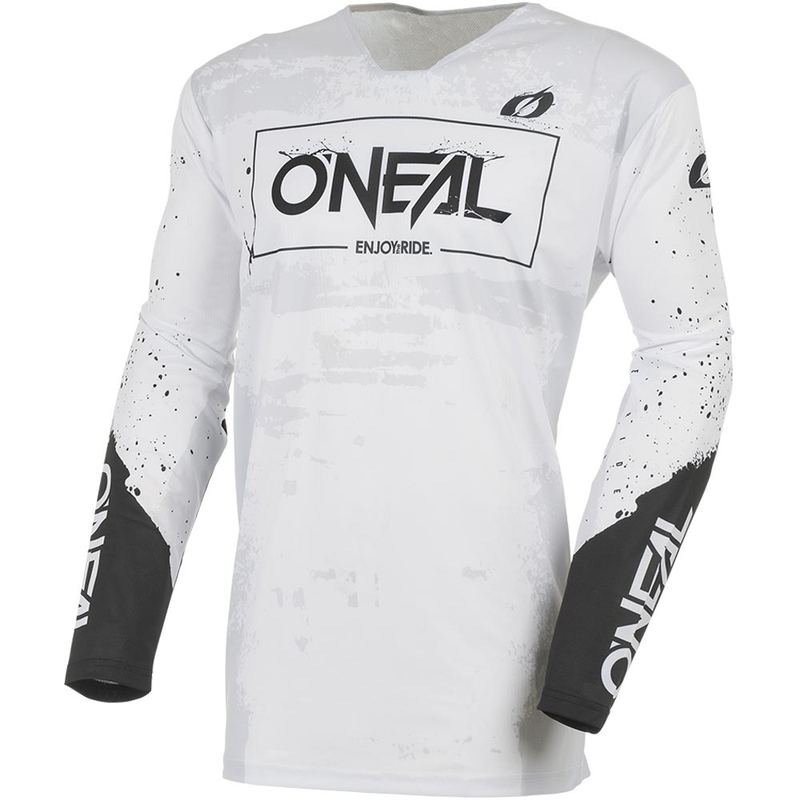Motokros dres O'Neal Mayhem Paint belo-črn