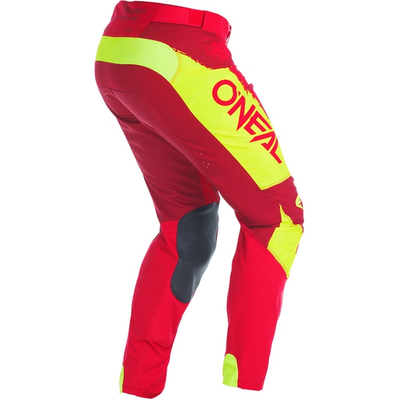 Motokros hlače O'Neal Mayhem Paint rdeče-neonsko rumene