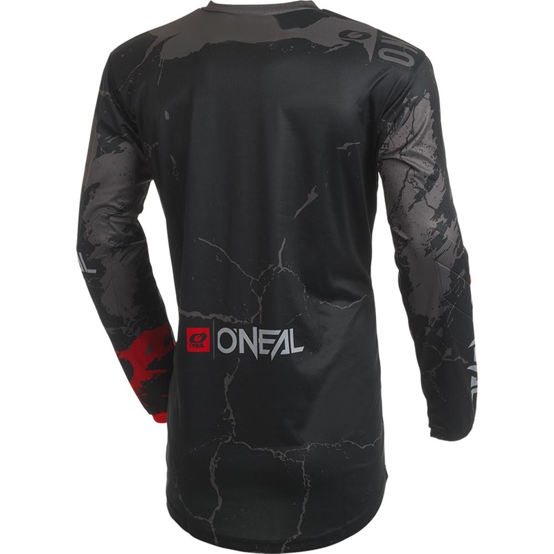 Motokros dres O'Neal Element Acid črno-siv