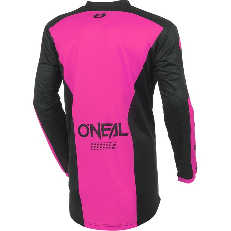 Ženski motokros dres O'Neal Element Racewear črno-roza