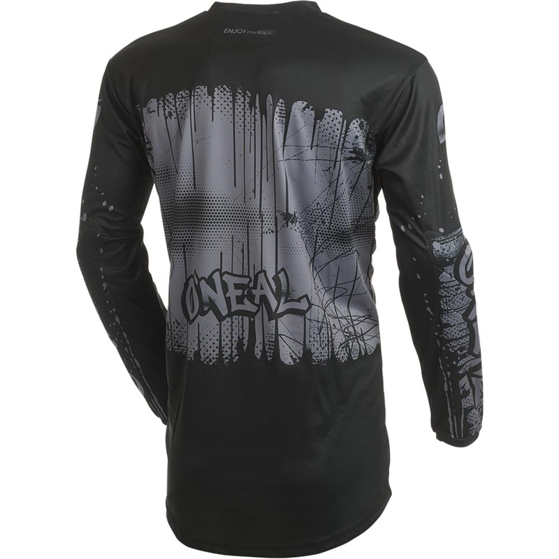 Motokros dres O'Neal Element Rancid črno-siv