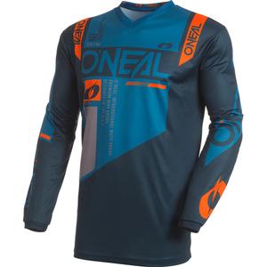 Motokros dres O'Neal Element Factor modro-oranžen