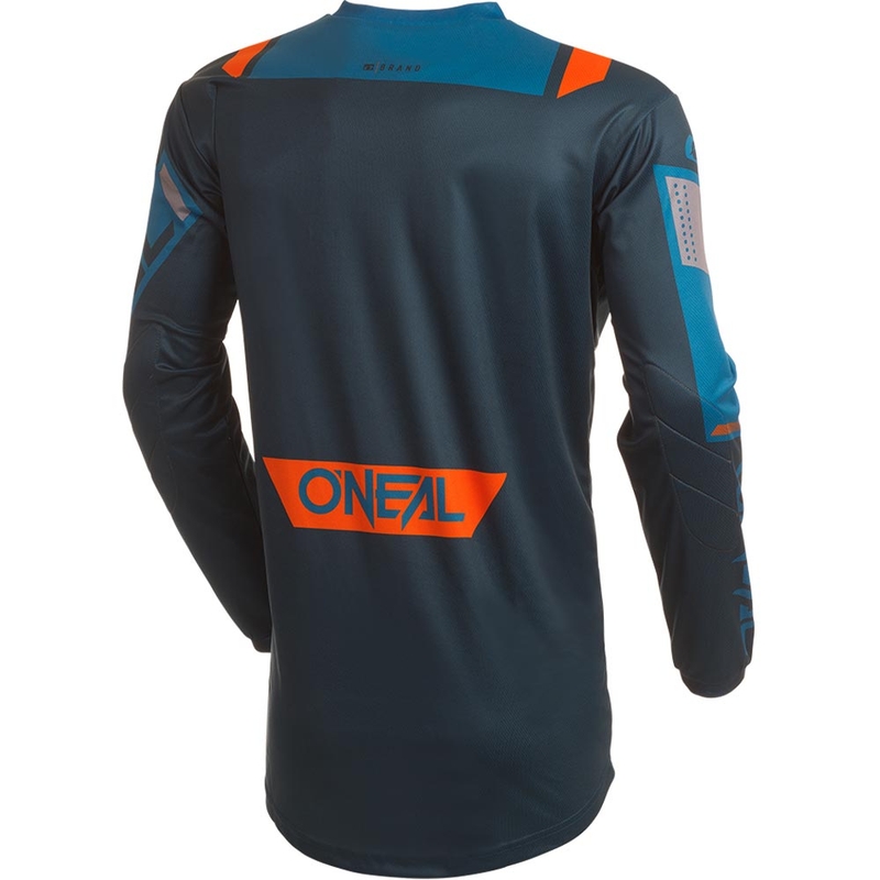 Motokros dres O'Neal Element Factor modro-oranžen