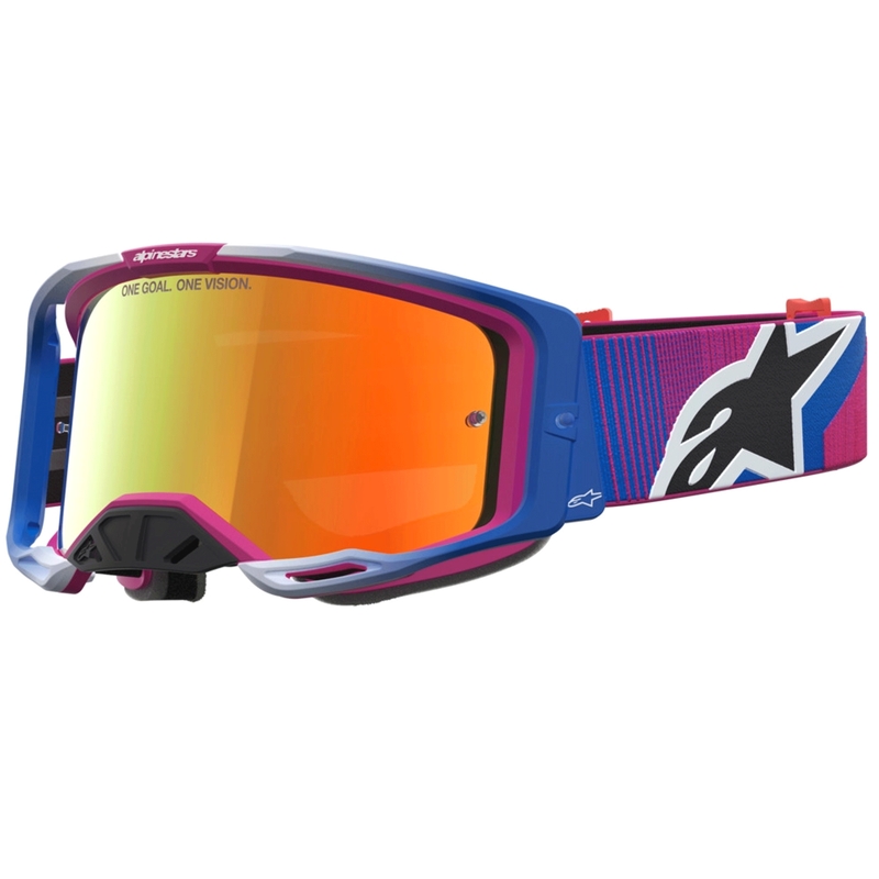 Motokros očala Alpinestars Vision 8 Maven rdeče-črna