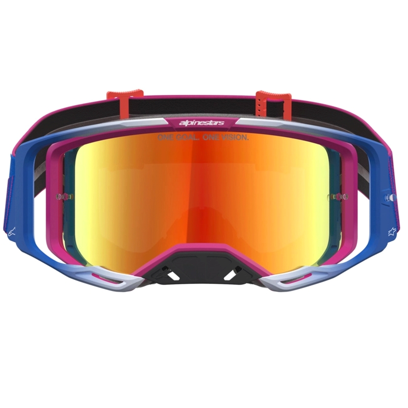 Motokros očala Alpinestars Vision 8 Maven rdeče-črna