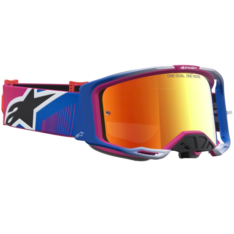 Motokros očala Alpinestars Vision 8 Maven rdeče-črna