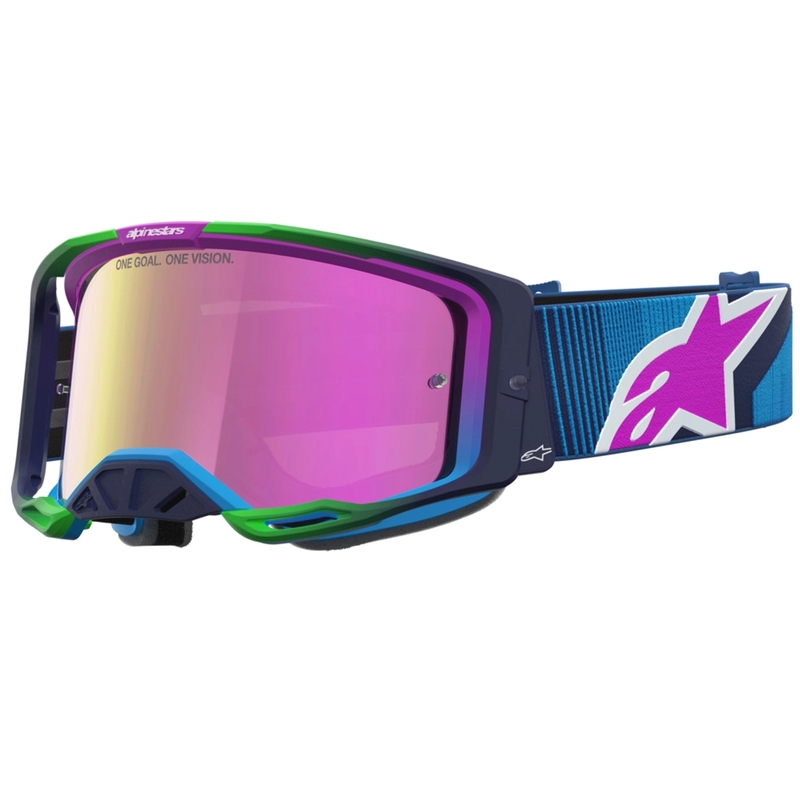 Alpinestars Vision 8 Maven modro-vijolična motokros očala