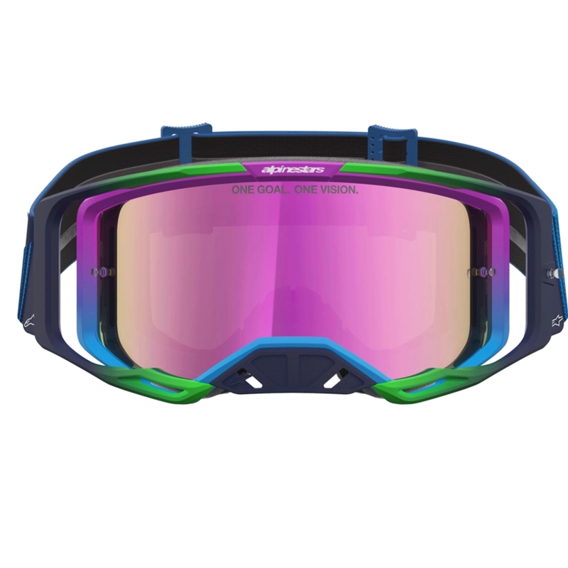 Alpinestars Vision 8 Maven modro-vijolična motokros očala