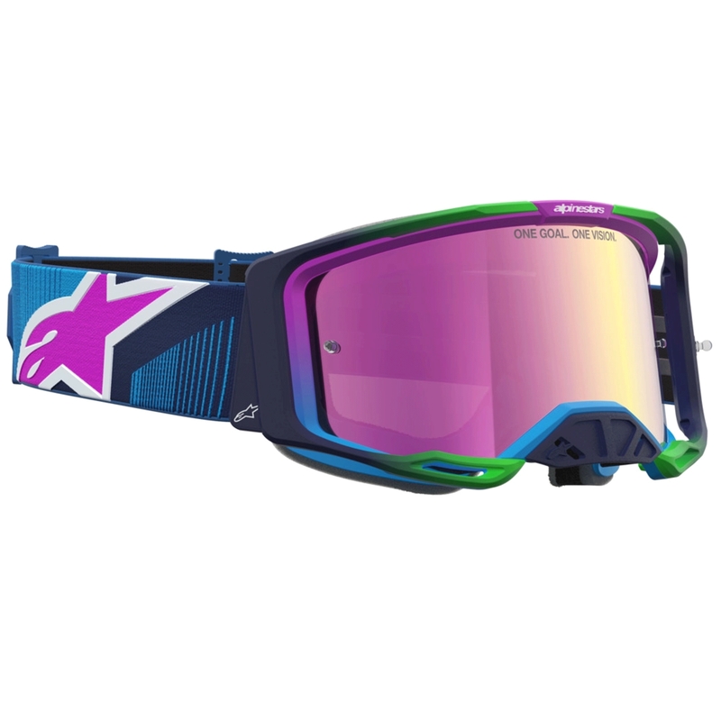 Alpinestars Vision 8 Maven modro-vijolična motokros očala