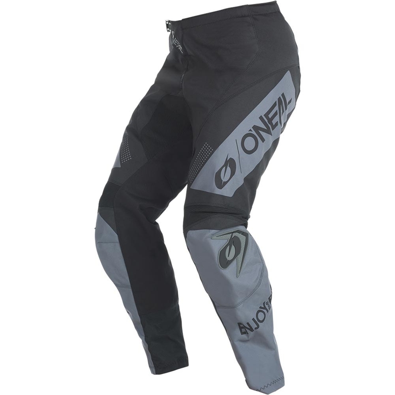 Motokros hlače O'Neal Element Racewear črno-sive