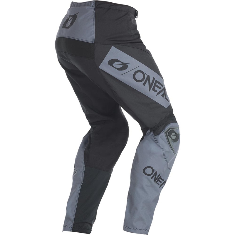 Motokros hlače O'Neal Element Racewear črno-sive
