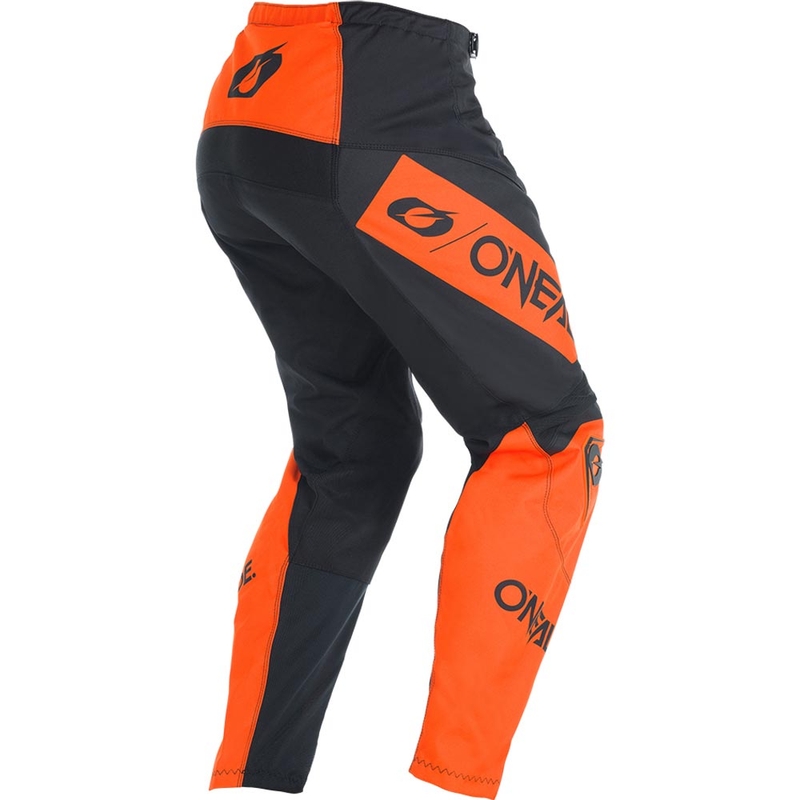 Motokros hlače O'Neal Element Racewear črno-oranžne