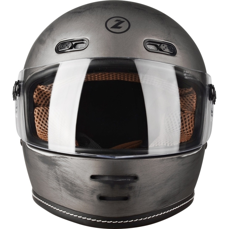 Integralna motoristična čelada Lazer Oroshi Cafe Racer črno-rjava razprodaja