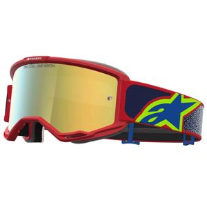 Motokros očala Alpinestars Vision 5 Drag rdeče-modro-fluo rumena