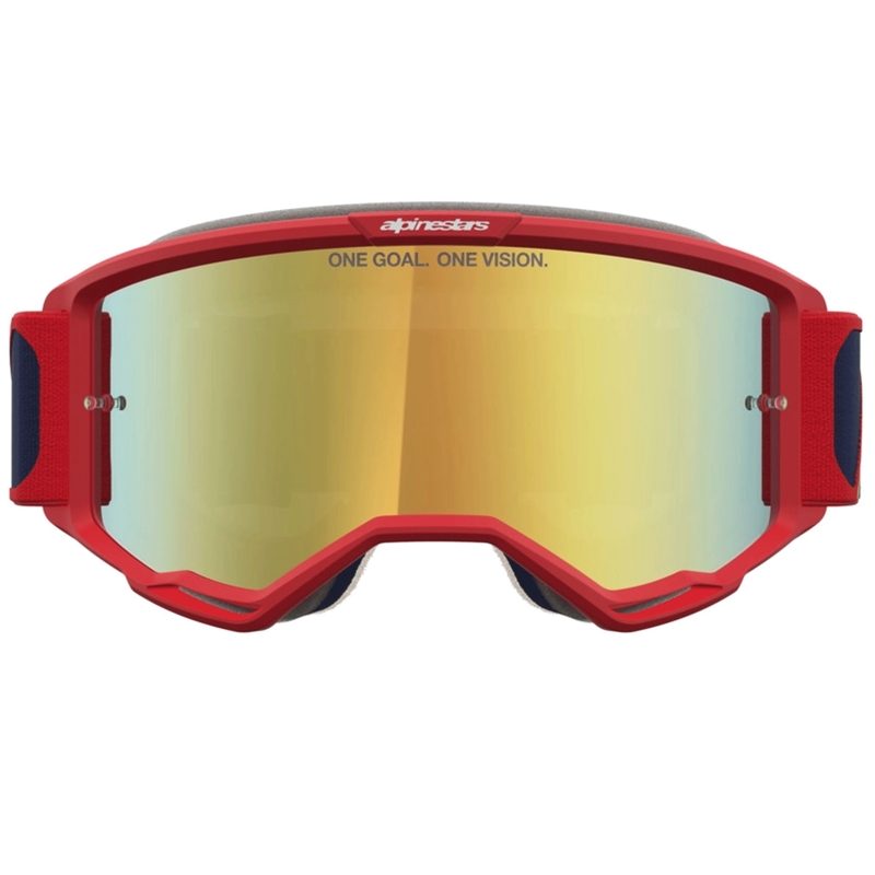 Motokros očala Alpinestars Vision 5 Drag rdeče-modro-fluo rumena