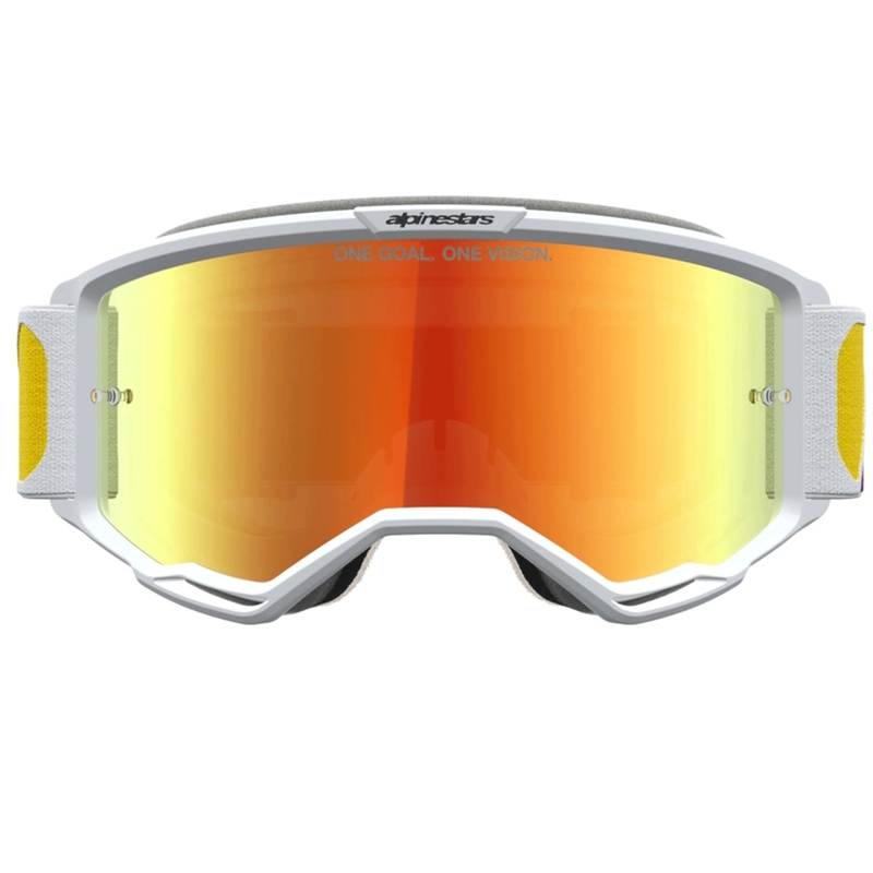 Motokros očala Alpinestars Vision 5 Drag oranžno-rdeča