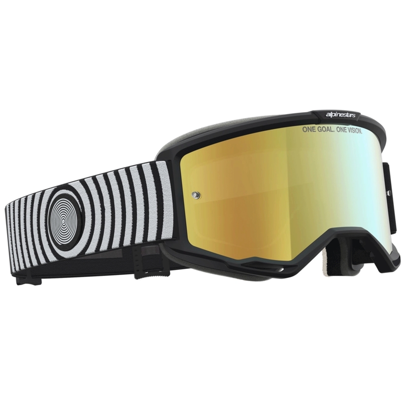 Motokros očala Alpinestars Vision 5 Hone črno-bela